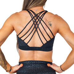 CVG Black Leopard Sports Bra